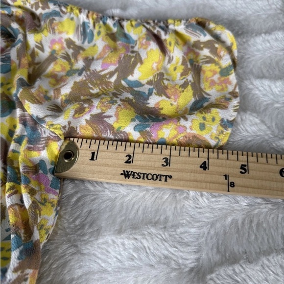 Free‎ People Women’s Size 6 Forget Me Not Floral Dress Deep V Flowy - Picture 8 of 8